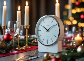 Sådan skaber du et stilfuldt julebord med et radiostyret vægur til julebordet