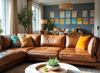 Sådan skaber du et stilfuldt og hyggeligt hjem med lædersofa og plakater til børneværelset