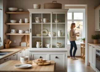 Sådan skaber du hygge i køkkenet med et lille vitrineskab til hjemmet