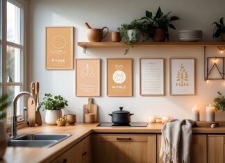 Sådan skaber du hygge i køkkenet med personlige plakater til hjemmet