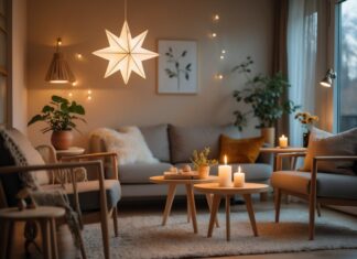 Sådan skaber du hygge i stuen med sideborde og stjernelampe til stuen