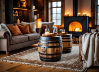 Sådan skaber du hygge med whiskytønder til stuen