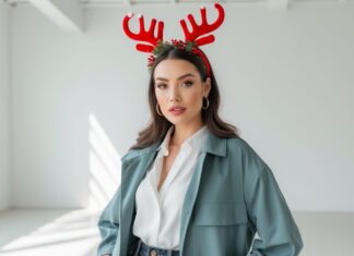 Sådan styler du din julehårbøjle med moderne skjortejakker til kvinder