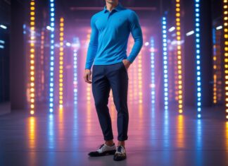 Sådan styler du din langærmede polo med sko til blinkende lys