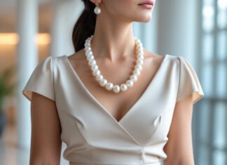 Sådan styler du din nederdel med en smuk og betagende perlehalskæde