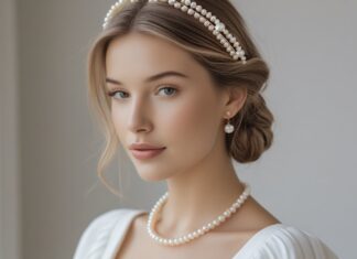 Sådan styler du perlehalskæder med håraccessories