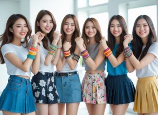 Sådan styler du venindearmbånd med korte nederdele til kvinder