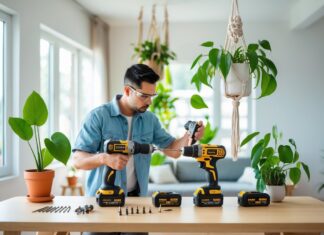 Sådan vælger du den rigtige skruemaskine til at installere planteophæng til hjemmet