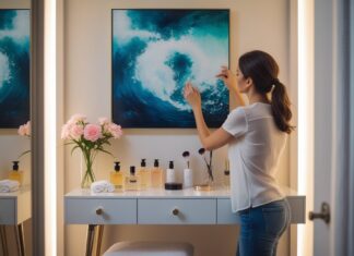 Sådan vælger du det perfekte maleri til dit toiletbord