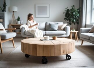 Sådan vælger du det perfekte rundt plankebord til stuen og sofabord med hjul