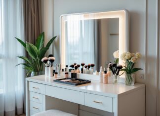 Sådan vælger du det perfekte sminkebord med indbygget spejl til dit hjem