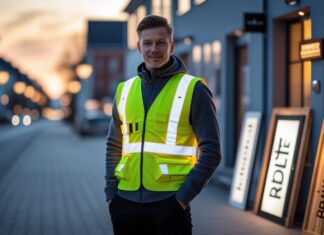 Sikkerhed og personlig stil: refleksvest med lys og unikke dørskilte