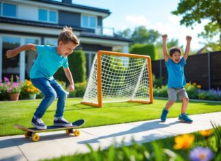 Sjov i haven: Fra skateboard tricks til håndboldmål til haven