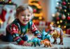 Sjove juletrøjer og dinosaur legetøj til børn