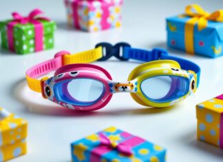 Sjove svømmebriller til børn og gaver til dem med humor