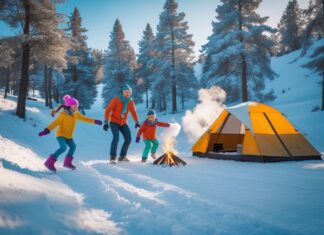 Sjove udendørsaktiviteter til vintercamping med familien