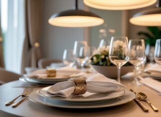 Skab den perfekte borddækning med servietringe og pendel lamper til hjemmet