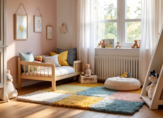 Skab et hyggeligt børneværelse med tæpper og børnebænk til børneværelset