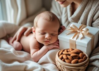 Den perfekte gave med mandler til nyfødte