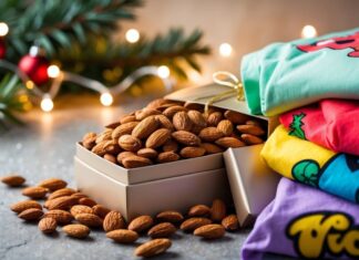 Den perfekte gaveidé til jul: gave med mandler og sjove t-shirts