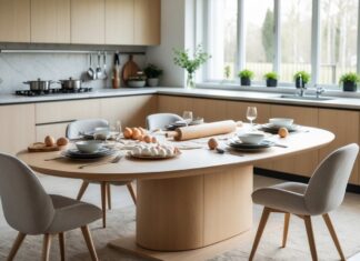 Det perfekte ovale spisebord til køkkenet: Sådan vælger du det rigtige bord til bagning og måltider