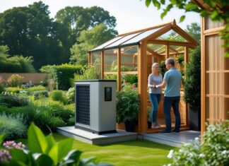 Energibesparelser i haven med varmepumpe og trævægdrivhus til haven