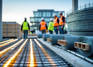 Energieffektiv opvarmning og armeringsnet til byggeri i Sakskøbing