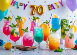 Festlige alkoholfri drinks til en 70-års fødselsdag