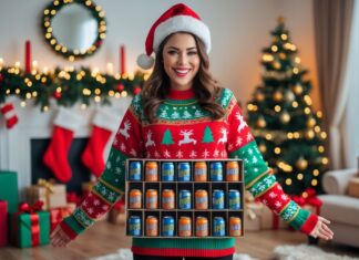 Find den perfekte juletrøje til din julekalender fyldt med energidrik
