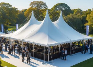 Hvad koster det at leje et mastetelt til et stort event?