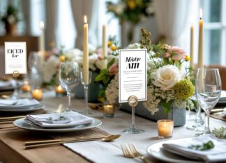 Kreative ideer til borddækning med personlige plakater og bordløbere