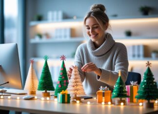 Kreative ideer til julepynt på skrivebordet