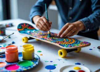 Kreative måder at dekorere dit skateboard med maling som hobby