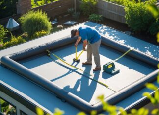 Sådan forbereder du dit tag til en oppustelig spa i haven