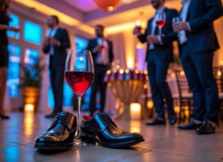 Sådan holder du dine sko tørre til festen med glas til rødvin ved fest