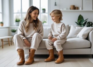 Sådan kombinerer du stilfulde støvler med hjemmedragter til børn og voksne