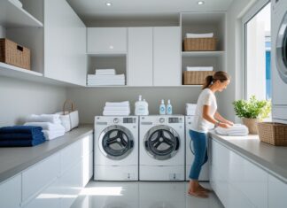 Sådan optimerer du opbevaringspladsen i dit vaskerum