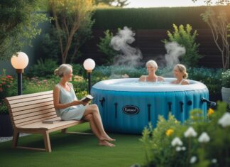 Sådan skaber du den perfekte afslapning i haven med bænke og oppustelig spa