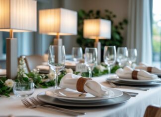 Sådan skaber du den perfekte borddækning med servietringe og galleri lamper til hjemmet