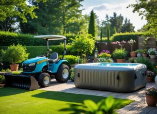 Sådan skaber du den perfekte haveoase med havetraktor og oppustelig spa til haven