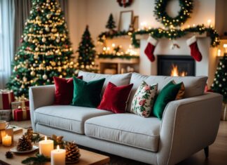 Sådan skaber du den perfekte julestue med en 3-personers sofa til stuen