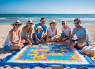 Sådan skaber du den perfekte stranddag med puslespil med 500 brikker