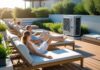 Sådan skaber du den perfekte terrasse med varmepumpe og solsenge