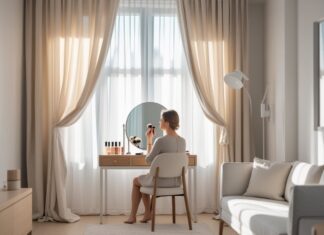 Sådan skaber du det perfekte lys ved sminkebordet med gardiner i Frederikshavn