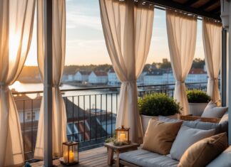 Sådan skaber du en hyggelig altan med gardiner i Middelfart