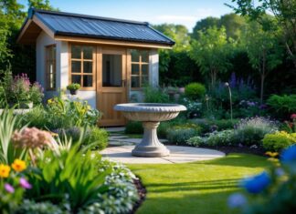 Sådan skaber du en smuk have med nyt tag og granit fuglebad til haven