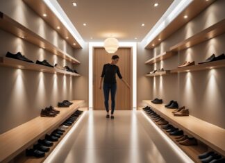 Sådan skaber du en stilfuld entré med skohylder og belysning