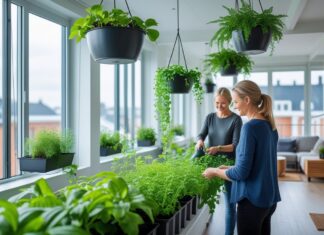 Sådan skaber du et grønt tagmiljø i Silkeborg med hængepotter til indendørs brug