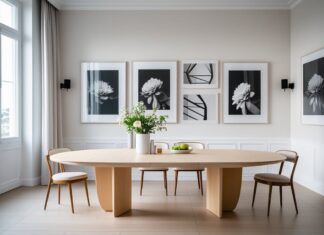 Sådan skaber du et stilfuldt hjem med fotokunst og ovalt spisebord