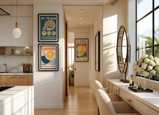 Sådan skaber du et stilfuldt hjem med plakater til dit køkken og smukke toiletborde